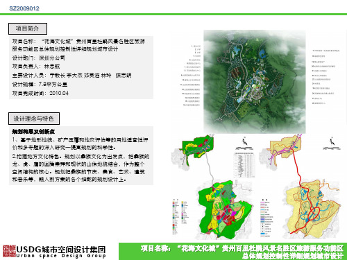 SZ2009012“花海文化城”贵州百里杜鹃风景名胜区旅游服务功能区总体规划控制性详细规划城市设计