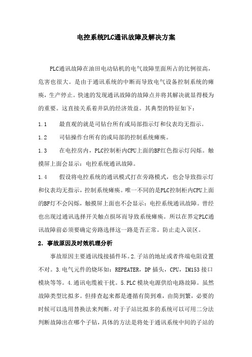 常见PLC通讯故障及解决方案ea