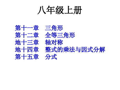 人教版八年级上册数学复习人教版八年级上册优质PPT