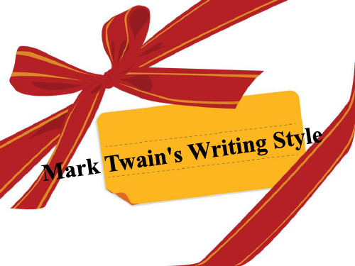 Mark Twain's Writing Style