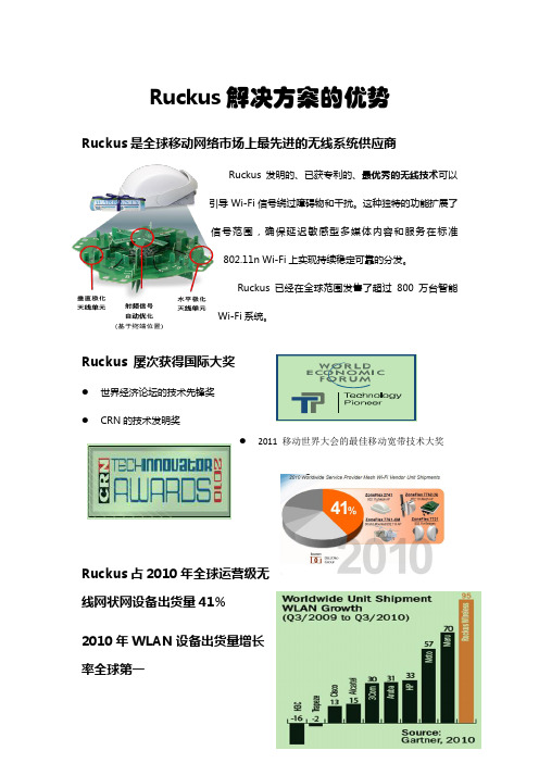 Ruckus解决方案的优势