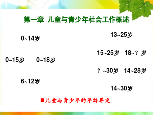 青少年教育 PPT课件