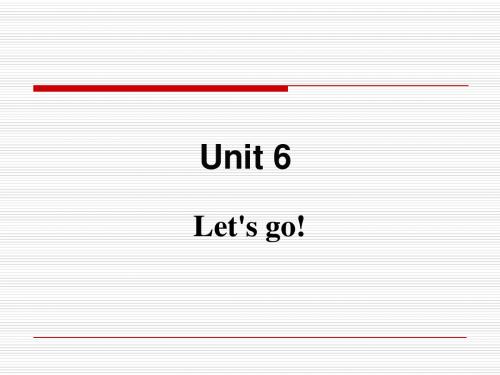 【最新】冀教版七年级英语上册Unit6 Let's go Lesson 36 公开课课件