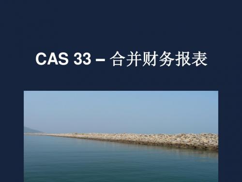 新会计准则讲义(PPT)-CAS 33 合并财务报表