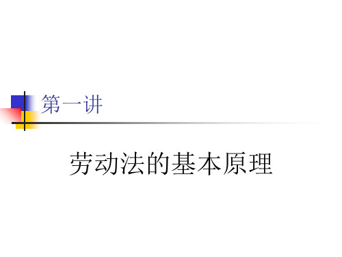 2019年最新-【劳动法课件】劳动法的基本原理-PPT精品文档-精选文档