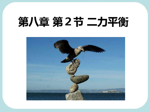 2020-2021学年人教版八年级物理下册第八章第二节二力平衡课件