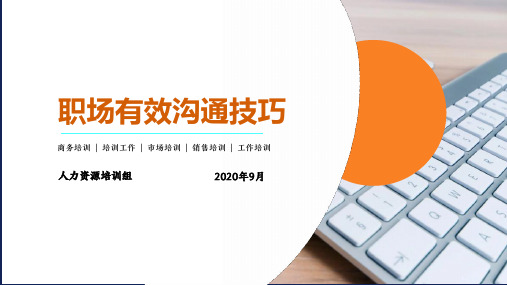 2020职场有效沟通技巧培训课件