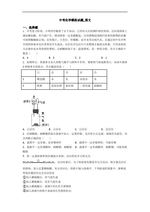 中考化学模拟试题_图文
