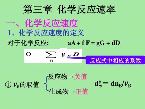 第三章反应速率