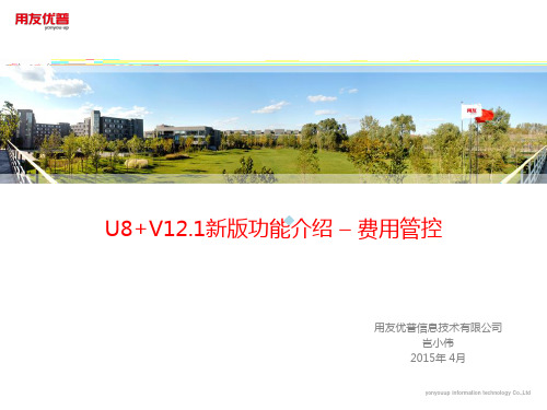 10U8V12.1新增功能介绍费用管控.ppt