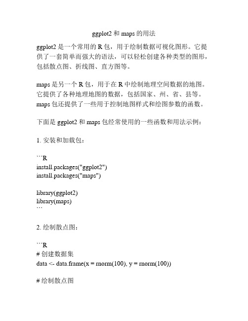 ggplot2和maps的用法