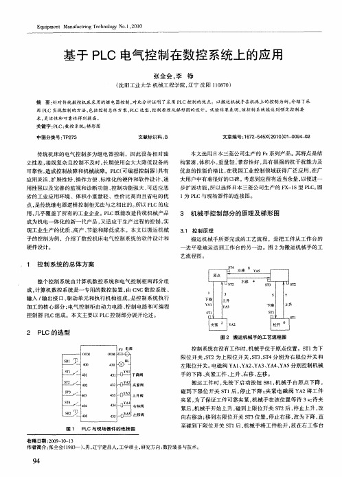 基于PLC电气控制在数控系统上的应用