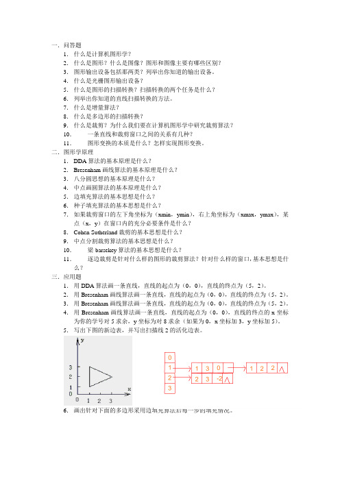 图形学期末考试题