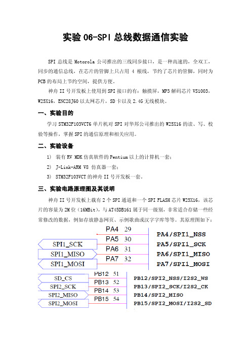 SPI总线数据通信实验