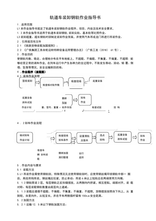 轨道车装卸钢轨作业指导书