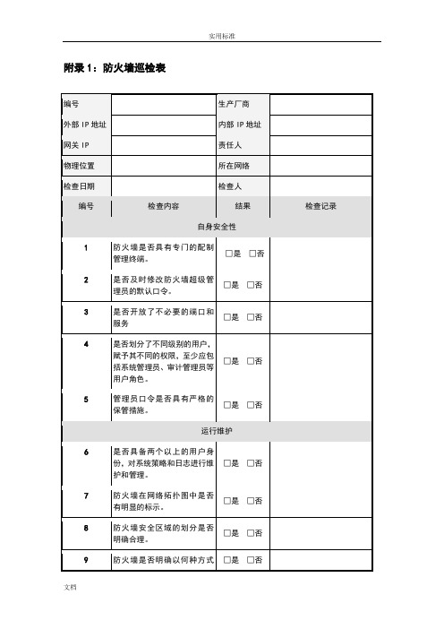 (word完整版)各种网络安全系统设备巡检报告材料汇总情况,推荐文档