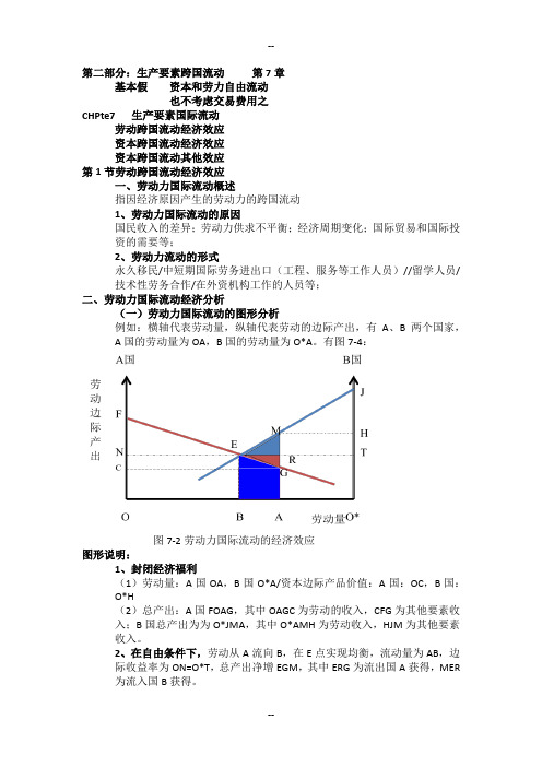 国际经济学第7章  生产要素跨国流动