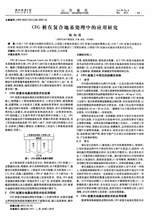 CFG桩在复合地基处理中的应用研究