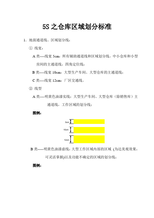 仓库现场地面划线知识,仓库区域划分标准精华附图文