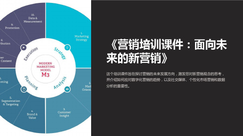 《营销培训课件：面向未来的新营销》