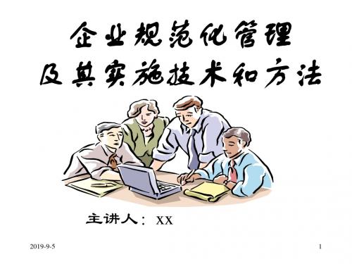 企业规范化管理及其实施技术和方法.ppt