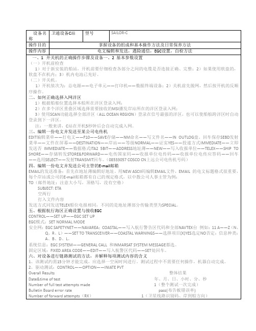 GMDSS实操报告