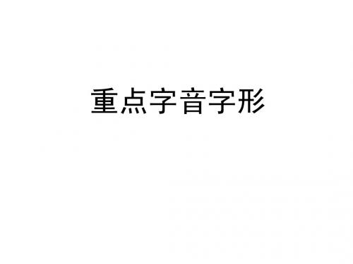 重点字词