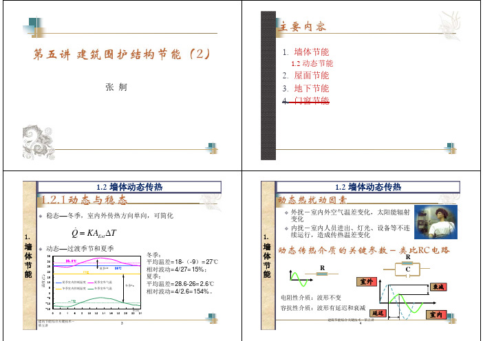 第五讲  建筑围护结构节能(2)