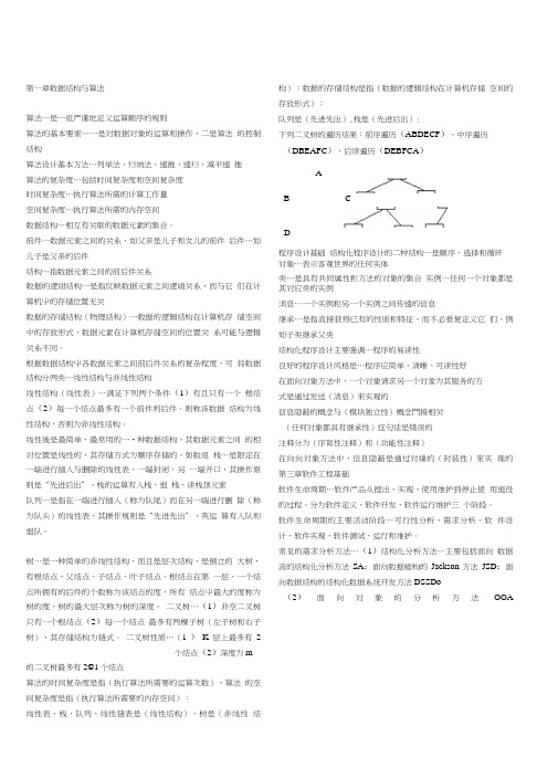 c语言公共基础归纳 试题及重点.doc