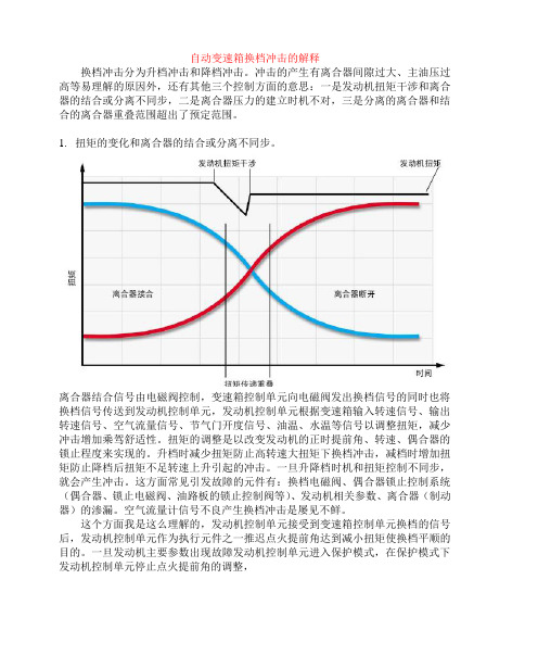 自动变速箱换档冲击的解释