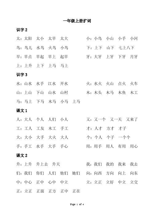 扩词