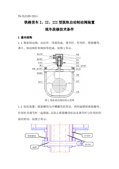 脱轨阀技术条件