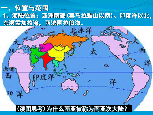 高中地理复习课南亚课件(共32张PPT)