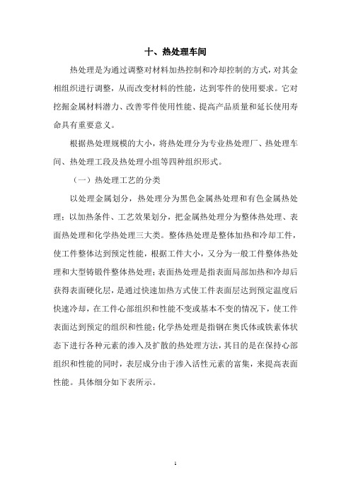 机电工业工程设计——热处理车间(第三版)