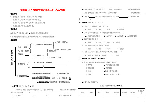 七年级地理下册 新一体化设计(亚洲的人文环境) 人教新课标版