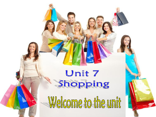 牛津译林版英语七年级上册Unit7 Shopping Welcome to the unit课件