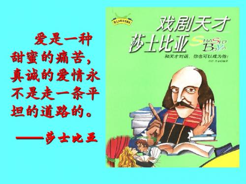 苏教版选修系列《中外戏剧名著选读》选读(罗密欧与朱丽叶)课件(45张ppt)