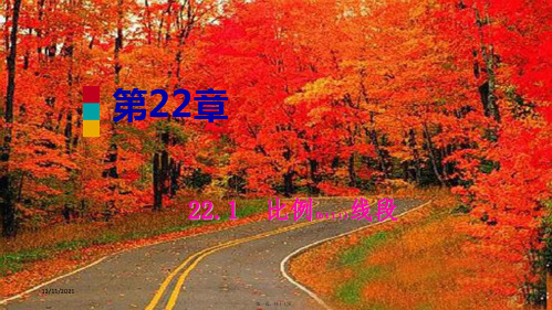 九年级数学上册 第22章 相似形 22.1 比例线段 第2课时 比例线段导学课件 沪科-沪科