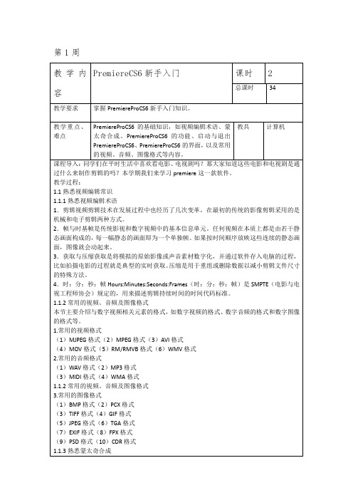 PremeiereProCS6新手入门