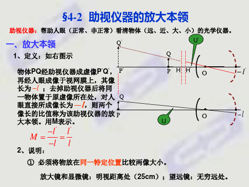 放大镜显微镜望远镜