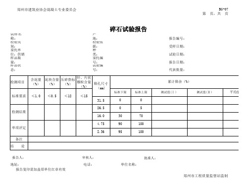 BG-07 碎石试验报告