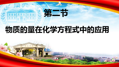 物质的量在化学方程式中的应用 习题课件 高一上学期化学人教版(2019)必修第一册