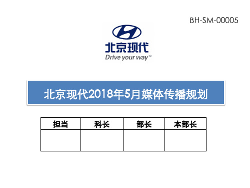 北京现代媒体传播规划传播方案