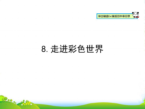 教科版八年级物理上册课件%3A4.8走进彩色世界 (共16张PPT)