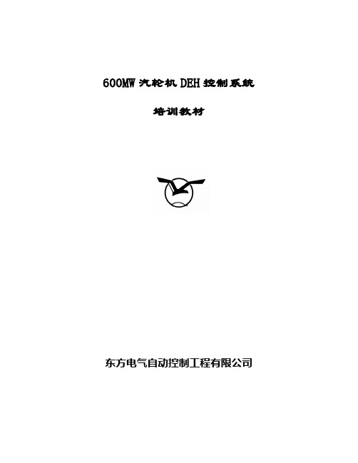 600MWDEH培训教材