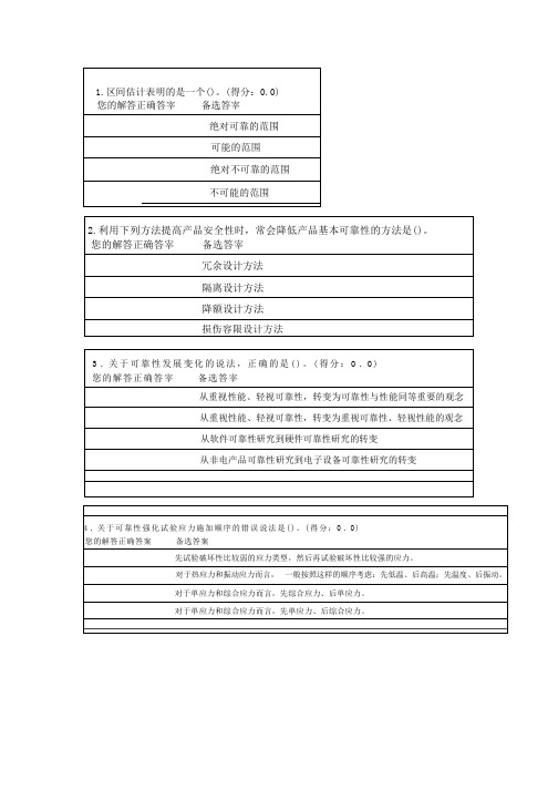 新版注册可靠性工程师模拟考试-2