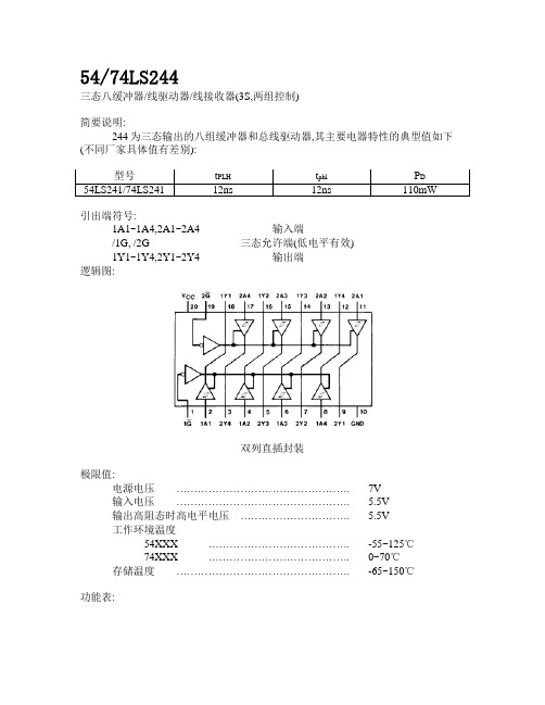 74HC244中文资料