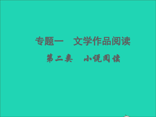 (杭州专版)中考语文专题一   第二类 小说阅读( 考点一、二、三、四、五、六)