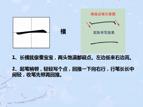 小学四年级书法课件正式版PPT文档