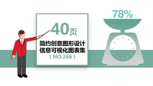 40页简约创意设计信息可视化PPT图表